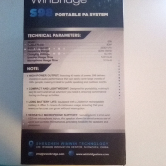 S98 Portable PA System - Picture 2 of 4